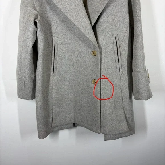 J Crew Melton Wool Swing Coat Size 8 - Picture 5 of 13